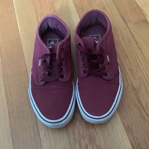 Purplish- Red Color Vans Sneakers.